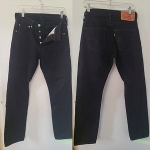 Levi's 501 Button fly Black Jeans